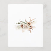 バジェットボホパンパ結婚スブライダルシャワー招待状 (裏面)