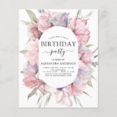 バジェットボホパープルニーエイジ誕生日フローラ (正面)