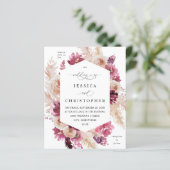 バジェットボホピンクパンパスグラス結婚フローラ (スタンド正面)