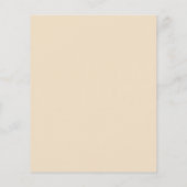 バジェットボホフラワーズブライダルシャワー招待 (裏面)