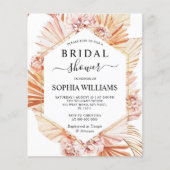 バジェットボホフラワーズブライダルシャワー招待 (正面)