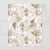 バジェットボホフローラパンパスグラステアブライダルシャワー (裏面)