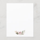 バジェットボホフローラブライダルシャワー招待状 (裏面)