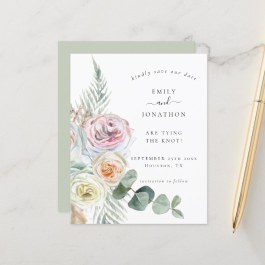 バジェットボホフローラユーカリ結婚スの日救付 (正面/裏面インサイチュ)