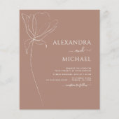 バジェットボホフローラ結婚式招待状 チラシ (正面)