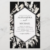 バジェットボホブラックベージュボタニカル結婚ズ (正面)