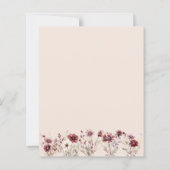 バジェットボホブルゴーニュフローラ赤面ウェディングアクト (裏面)