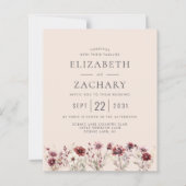 バジェットボホブルゴーニュフローラ赤面ウェディングアクト (正面)