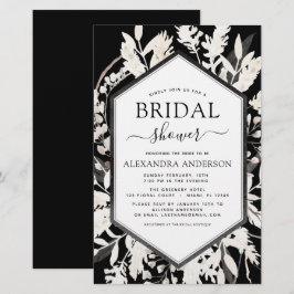 バジェットボホベージュブラックボタニカルブライダルシャワー