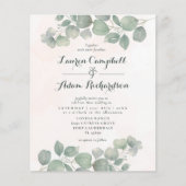 バジェットボホユーカリプトゥスウォーターカラーセージグリーンコーラル (正面)