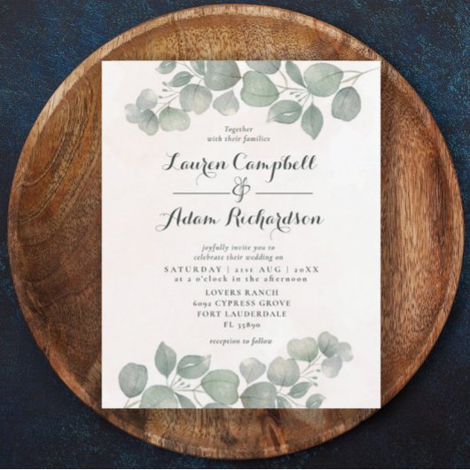 バジェットボホユーカリプトゥスウォーターカラーセージグリーンコーラル