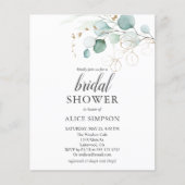 バジェットボホユーカリ葉ブライダルシャワー (正面)