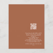 バジェットボホリングや輪ボヘミアン結婚式招待状 (裏面)