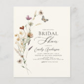 バジェットボホワイルドフラワーブライダルシャワースクリプト (正面)