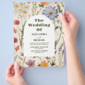 バジェットボホワイルドフラワーボタニッ結婚クス チラシ (手)