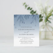 バジェットボホーほこりっぽい青の押された結婚葉の (スタンド正面)