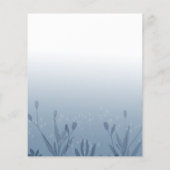 バジェットボホーほこりっぽい青の押された結婚葉の (裏面)