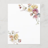 バジェットボホーガーデンバラベビーシャワー招待状 (裏面)