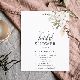 バジェットボホーグリーンリーパムパグラスブライダルシャワー