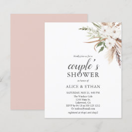 バジェットボホーグリーンリーパンプーグラスカップルシャワー