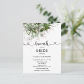バジェットボホーグリーンリーブランチブライダルシャワー インビテーションポストカード (スタンド正面)