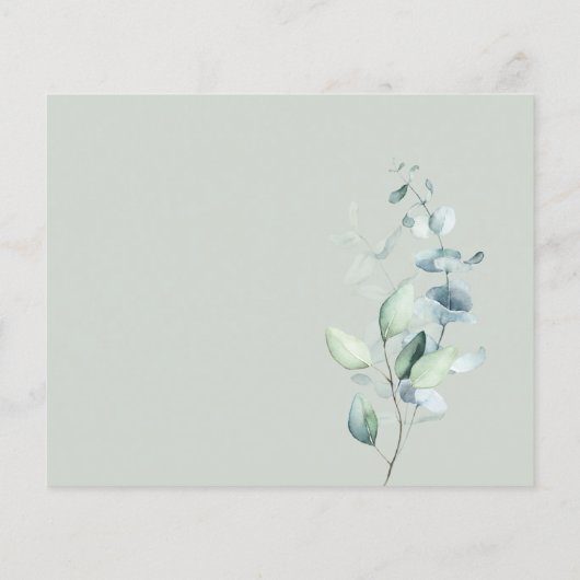 バジェットボホーグリーンリーユーカリプタスベイビーシャワー (裏面)