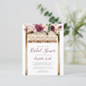 バジェットボホーグリーンリー赤面ブライダルシャワー招待状 (スタンド正面)