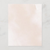 バジェットボホーグリーンリー赤面ブライダルシャワー招待状 (裏面)