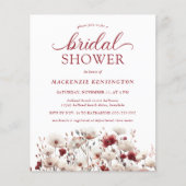 バジェットボホーサマー秋ワイルドフラワーブライダルシャワー (正面)