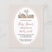 バジェットボホートイズテラコッタレインボーベビーシャワー (正面)