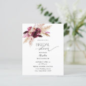 バジェットボホーブルガンディ&ピンクフローラブライダルシャワー (スタンド正面)