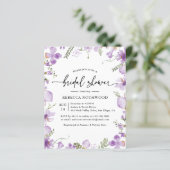 バジェットボホーラベンダーブライダルシャワー招待 (スタンド正面)