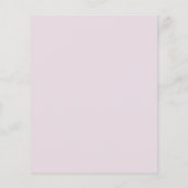 バジェットボホーラベンダーブライダルシャワー招待 (裏面)