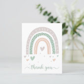 バジェットボホーレインボーセージグリーンサンキューカード (スタンド正面)