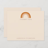 バジェットボホーレインボーテラコッタカスタム感謝していカード (正面/裏面)