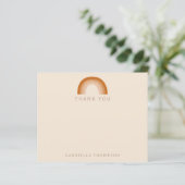 バジェットボホーレインボーテラコッタカスタム感謝していカード (スタンド正面)