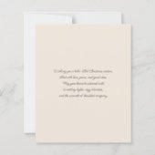 バジェットボホ出生シーンホリデーカード (裏面)