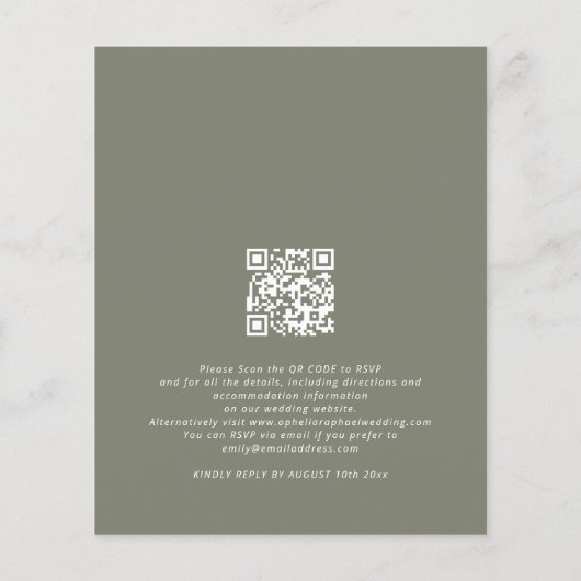 バジェットボホ秋花模様セージボヘミ結婚アン (裏面)