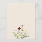 バジェットボホ自然フローラブライダルブランチ招待状 (裏面)