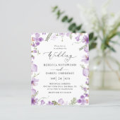 バジェットボモダンーラベンダー結婚式招待状 (スタンド正面)