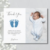 バジェットボーイの赤ちゃんシャワー写真サンキューカード
