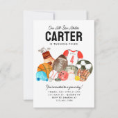 バジェットボーイズスポーツボールオールスター子供の誕生日 ノートカード (正面)