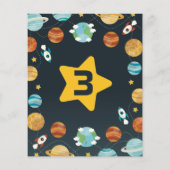 バジェットボーイズ宇宙ロケット誕生日パーティー (裏面)