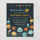 バジェットボーイズ宇宙ロケット誕生日パーティー (正面)