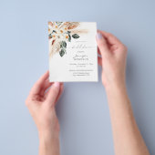 バジェットボーホコッパーパスブライダルシャワー3フライヤー チラシ (手)