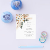 バジェットボーホコッパーパスブライダルシャワー3フライヤー チラシ (シングル)