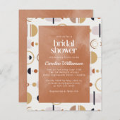 バジェットボーホシアルテラコッタブライダルシャワー (正面/裏面)