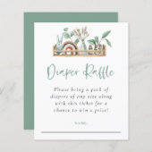 バジェットボーホシェルフトイズセージおむつラッフル (正面/裏面)