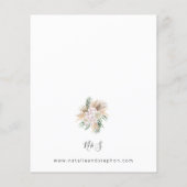 バジェットボーホパンパスグラスビーチフローラ結婚ズ (裏面)