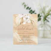 バジェットボーホパンパスグラスブライダルシャワー招待 (スタンド正面)